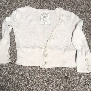 Tanish Cream Cropped Sweater